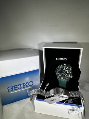 Seiko Prospex Luxe Green Diver GMT Ref SPB381 /J1 42mm S/S Extra Strap Hulk B/P 