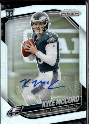 Kyle McCord 2025 Prizm Auto Autograph RC Silver Prizm Philadelphia Eagles