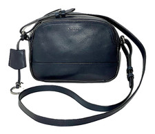 Radley Gordon Road Small or Mini Cross Body Bag Navy Blue Leather Used