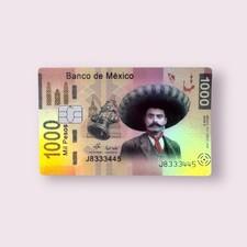 Banco de Mexico Holographic Credit Card Sticker Debit Skin Decal Cover Art 2