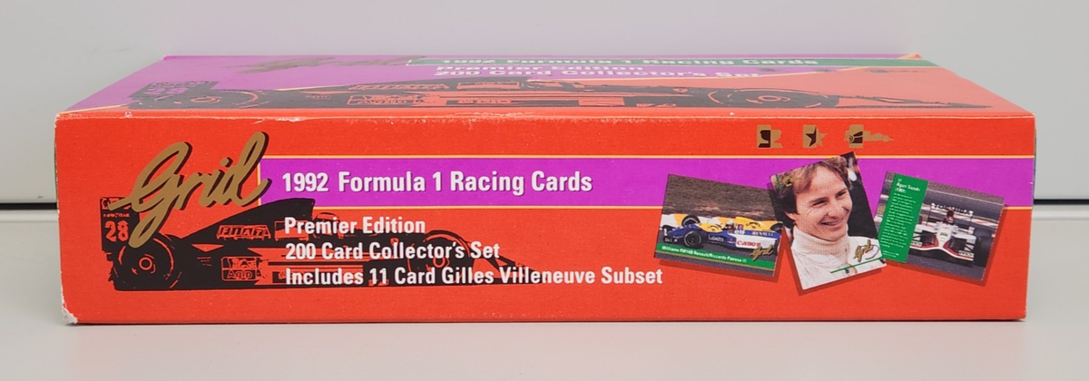 Grid 1992 Formula 1 Racing F1 200 Trading Card Collector's Set