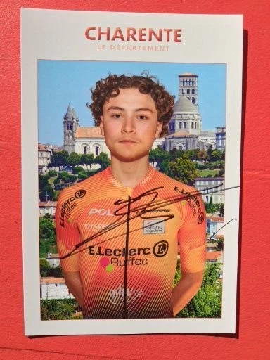 -CYCLISME      C P       BASTIEN     DUBREUIL       TOP     16      SIGNéE - Photo 1/1