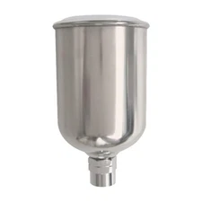 Titan Vaper 150ml Stainless Steel Paint Cup with Lid, fits 19100 & 19200 Series