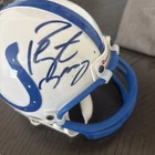 PEYTON MANNING Signed/Auto  Mini Helmet Indianapolis Colts  Mounted Memories
