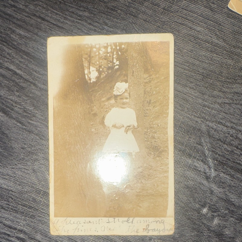 Sepia RPPC Children Photo Postcard, Written & Mailed w/ 1c U.S. Stamp 1912