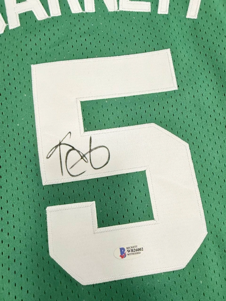 CAMISETA FIRMADA A MANO POR KEVIN GARNETT CELTICS BAJO CERTIFICADO DE AUTENTICIDAD Foto 2 de 4