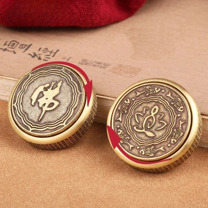 Juguetes hilanderos inquietos Buda de 3,4 cm alivio del estrés juguetes inquietos de metal para adultos manualidades Foto 2 de 4