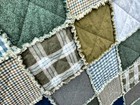 Handmade Farmhouse Plaid Flannel Rag Quilt!  Country~Primitive~Shabby — photo 4
