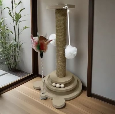 Durable Cat Scraper Game Pet Turntable Scraper