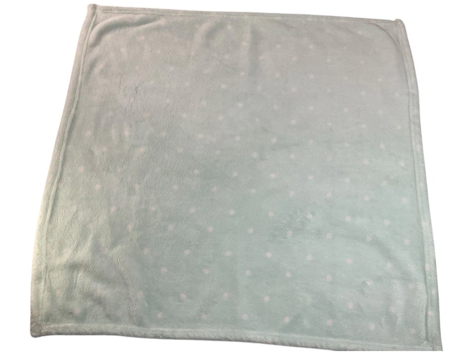 Manta bebé lunares blancos verde menta Cloud Island felpa seguridad Lovey 30x30 Foto 2 de 4