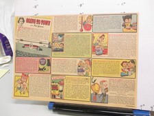 newspaper ad 1951 Pat Guinan Sugar Crisp Simoniz Noxzema Wildroot Holland Rusk