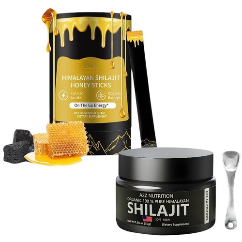 Shilajit Himalayan Sticks with Organic Honey + Shilajit Resin 30g Ultimate Valu