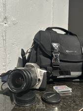 Canon Rebel 2000 EOS SLR Film Camera w/ Zoom Lens EF 28-80mm, Bag, Accessories