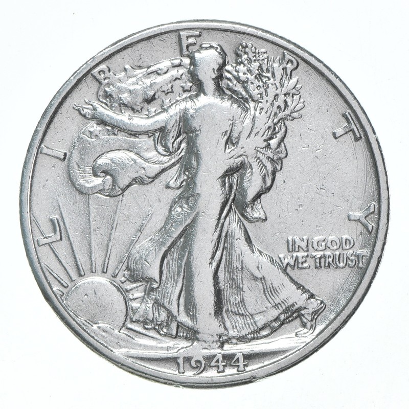 XF/AU 1944-D Walking Liberty Half Dollar Polished 90% Silver *0688