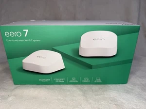 Eero 7 Wi-Fi à double bande Mesh 7 Système (2-Pack) - Scellé