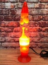 Kl-317 Orange Neon Blob Lava Lamp Light Clear...