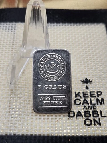 Monarch Precious Metals 5 Grams .999 Fine Silver Bar fractional best price🔥🔥🔥