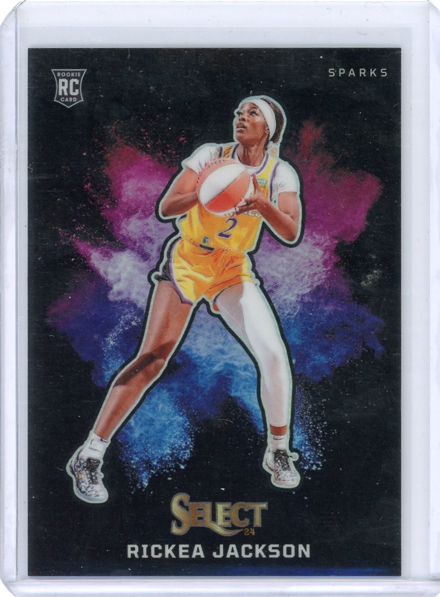 2024 Panini Select WNBA #1 Rickea Jackson Black Color Blast Los Angeles Sparks