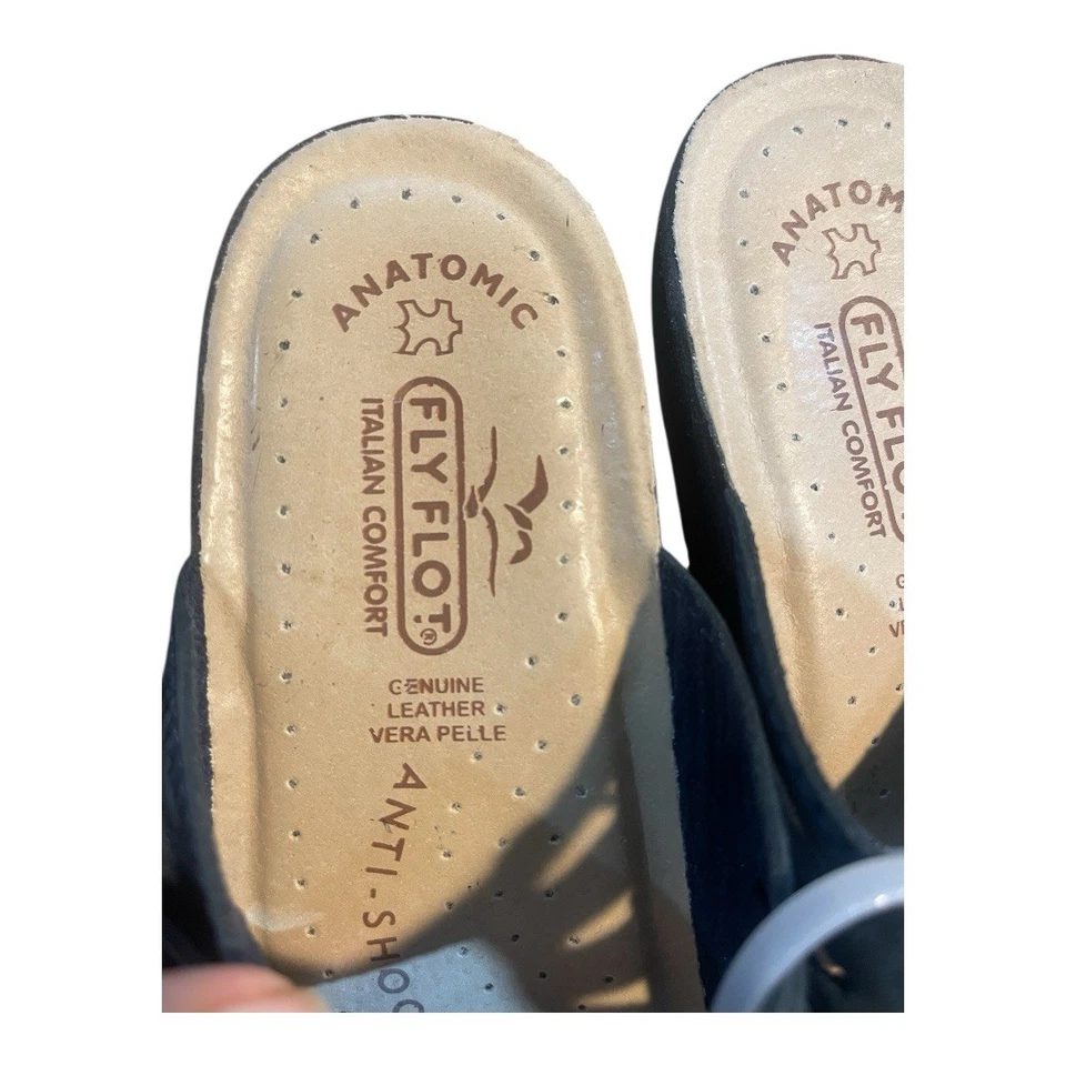 Sandalias FLY FLOT Vera Azul Marino Cuero Anatómico Stappy Talla 6 EU 37 Foto 3 de 4