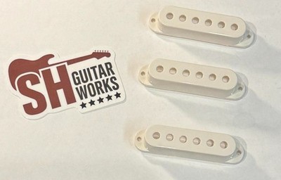 SHG5014  Hot Modern Noiseless Stratocaster White SSS Pickup Covers Brand New