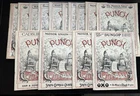 14 Punch Magazines, Illustrated. 6-1918, 4-1929, 4-1930. Hubmobile, great ads