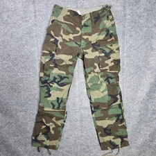 Vintage Propper BDU Pants Mens Medium Regular Woodland Camo Combat Trousers