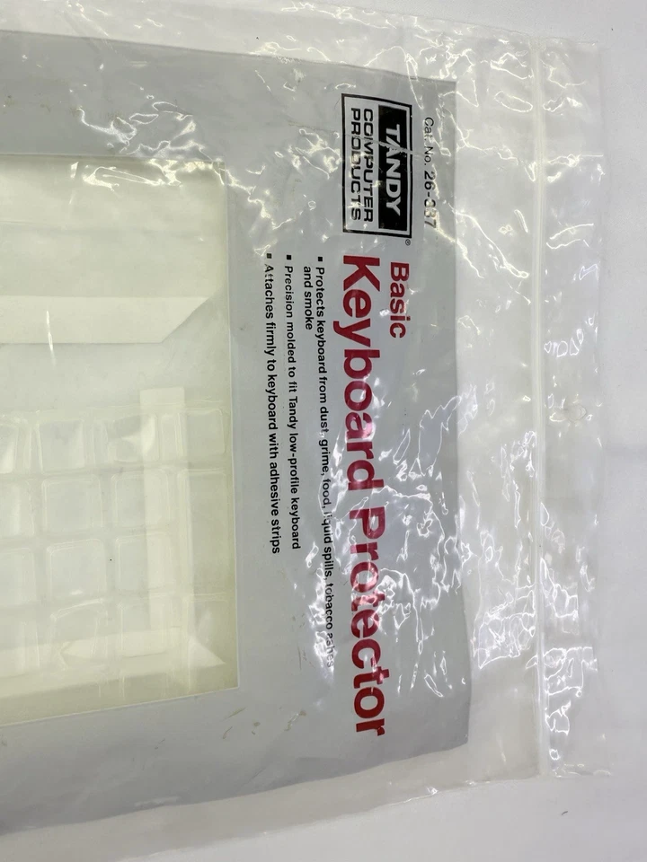 Vintage Tandy 1000 Personal Computer Keyboard Authentic Original Clear Cover - Image 3 of 4
