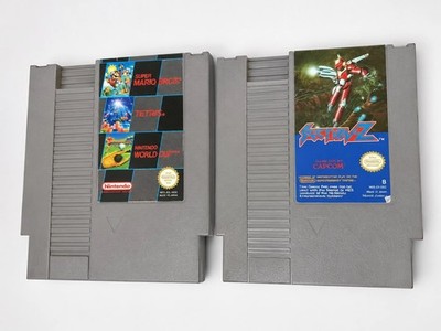 Nintendo NES 2 Spiele Section Z Mario Bros Tetris World Cup PAL Module