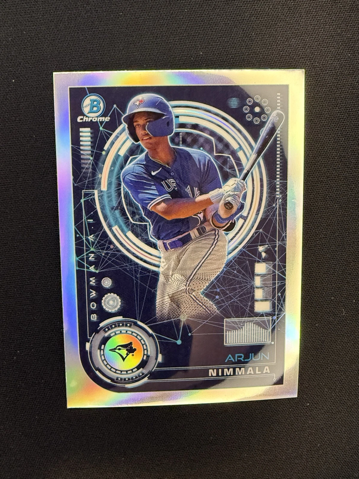2024 Bowman Chrome Arjun Nimmala AI Refractor #BAI-18 BLUE JAYS