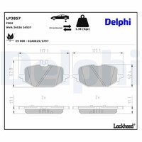 Delphi Bremsbelagsatz BremsklöTze FüR Mercedes-Benz C-Klasse W206 S206