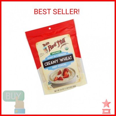 Bob's Red Mill Organic Creamy White Wheat Farina Hot Cereal, 24 Oz