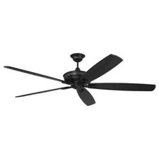 Craftmade 72" Santori Ceiling Fan Black/Black Blades - SNT72FB5