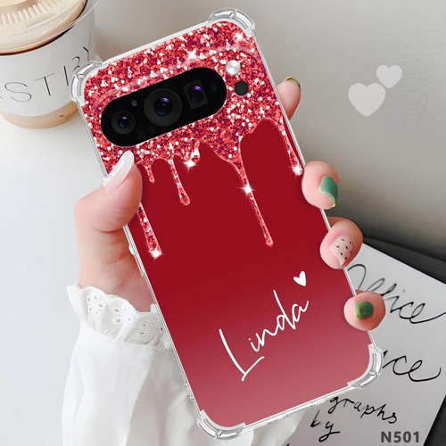 Personalisierte Handyhülle mit Namen Bumper Soft TPU für Google Pixel 9 Pro XL 8A 8 7 6A - Bild 20 von 54