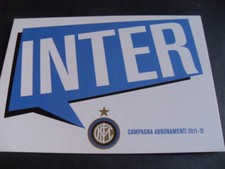 CARTOLINA PROMOCARD N.10025 CALCIO INTER CAMPAGNA ABBONAMENTI 2011/2012