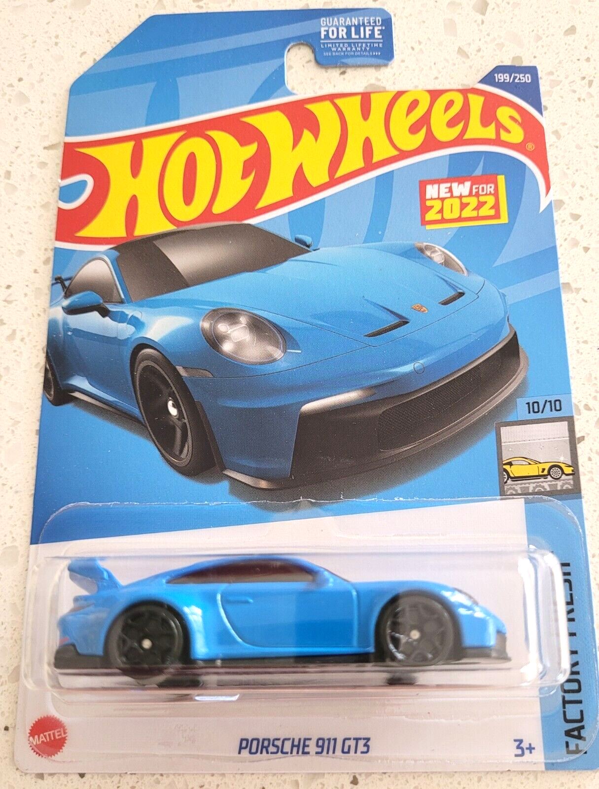 Hot wheels Porsche 911 GT3 Blue #199 199/250 2022 Factory Fresh 10/10