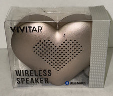 TARGET BULLSEYE VIVITAR ROSE GOLD HEART SHAPED WIRELESS BLUETOOTH SPEAKER SEALED