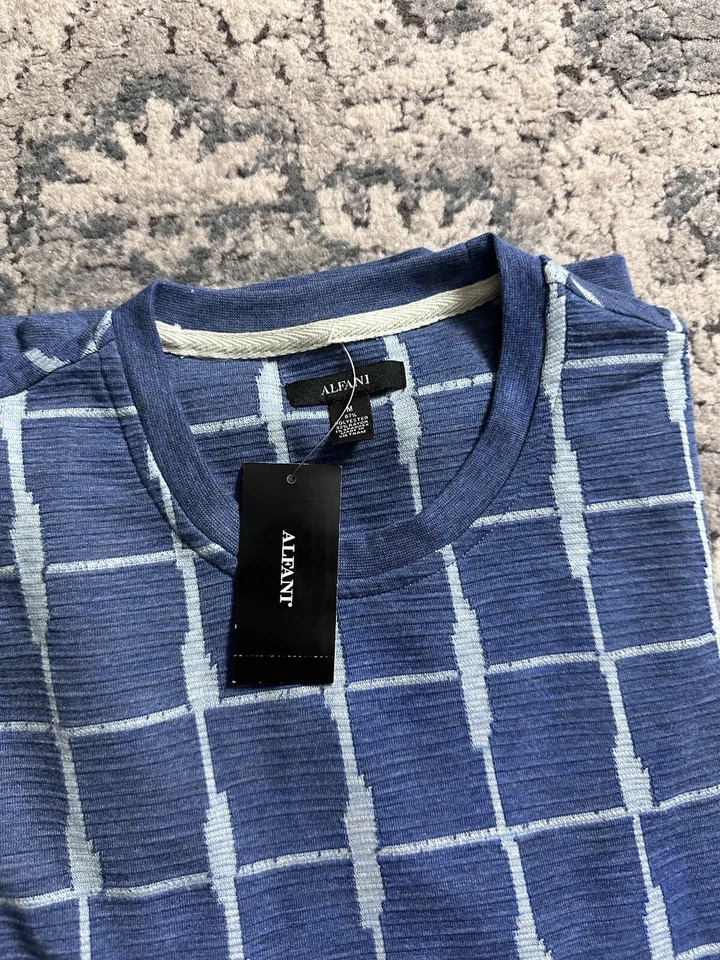 Alfani Men’s Long Sleeve Shirt Size Medium Blue NWT - Image 3 of 4