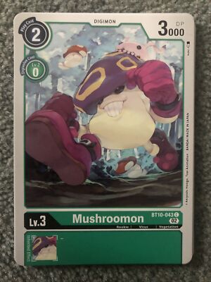 Mushroomon BT10-043 C - Grün - BT10: Xros Encounter - Digimon CCG
