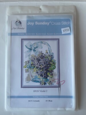 Joy Sunday Kreuzstich-Set - Violett 2 - H920