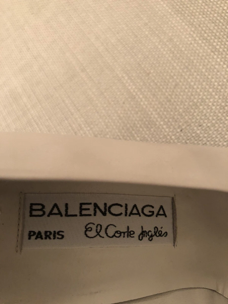 Balenciaga Paris El Corte Ingles Beige Block Women s Heels Size