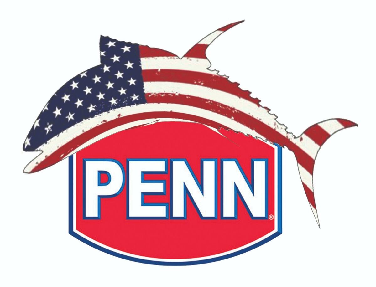 PENN FISHING STICKER DECAL USA TUNA FISH LABEL DECAL LURE REEL TACKLE BOX  USA