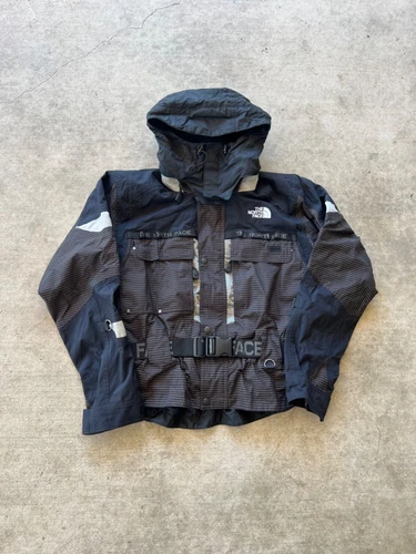 NWT North Face Steep Tech Women’s Jacket Striped Black Size Medium 