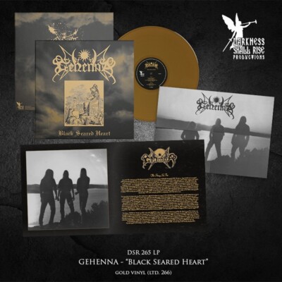 GEHENNA BLACK SEARED HEART (GOLD VINYL) Vinyl LP