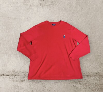 Ralph Lauren Polo Bear Thermal Waffle Knit Sleepwear Long