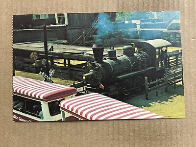 Postcard Universal City Studios CA California Runaway Train Glamor Tram Ride