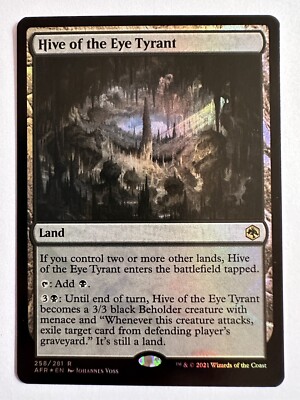 MTG Hive of the Eye Tyrant  FOIL Adventures in the Forgotten Realms ARF 258-NM+