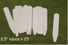 2.5” Plant labels tags name markers white  set of 25 free shipping