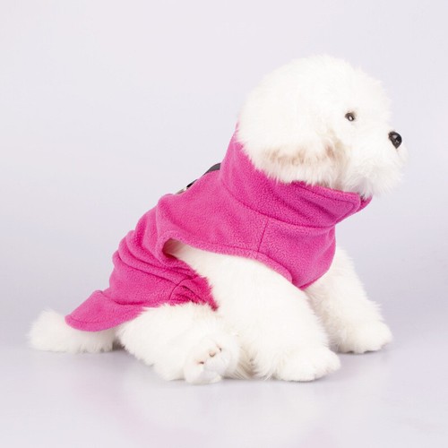 Pet Dog Fleece Vest Pet Supplies Winter Clothing Soft Warm Solid Color Casual W - Picture 3 of 17