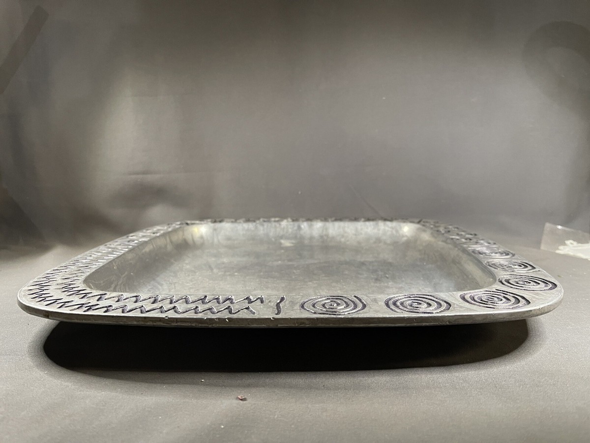 Wilton Armetale Pewter Reggae Square Platter 14