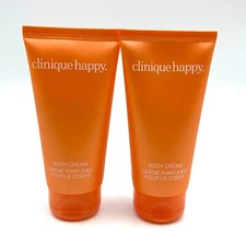 2 Pcs x Clinique HAPPY Perfume Body Cream 75ml *2= 150ml / 5 oz total